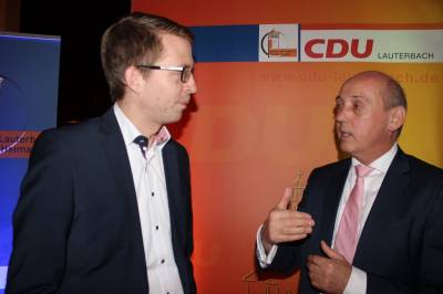 Landtagsabgeordneter Michael Ruhl (Herbstein) und Gottfried Milde