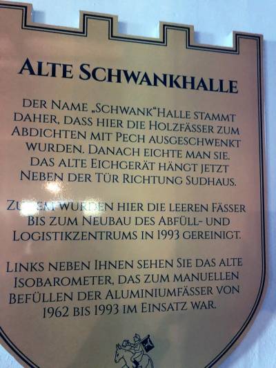 Die Bedeutung der "Schwankhalle" der Brauereu